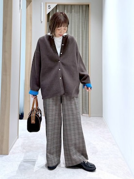 「アイテム（ボストンバッグ）」を使った、kusuko1103さん（レディース・163cm・40代）の秋コーディネート