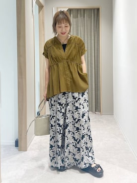 「アイテム（タンクトップ）」を使った、kusuko1103さん（レディース・163cm・40代）の夏コーディネート