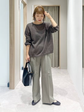 「アイテム（バレエシューズ）」を使った、kusuko1103さん（レディース・163cm）の夏コーディネート