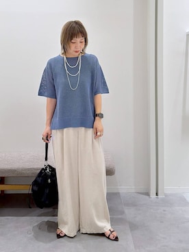 「GLOBAL WORK（グローバルワーク）のアイテム（アクセサリー）」を使った、kusuko1103さん（レディース・163cm）の夏コーディネート