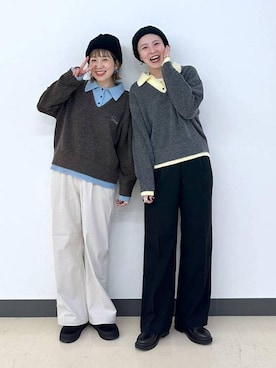 「アイテム（トートバッグ）」を使った、kusuko1103さん（レディース・163cm・40代）の冬コーディネート