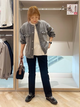 「アイテム（ローファー）」を使った、kusuko1103さん（レディース・163cm・40代）の秋コーディネート