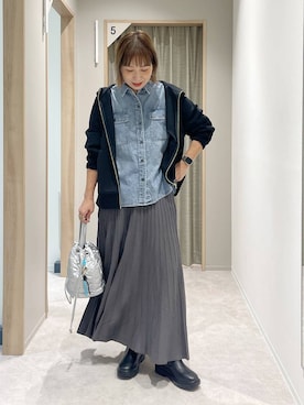 「アイテム（パーカー）」を使った、kusuko1103さん（レディース・163cm・40代）の秋コーディネート
