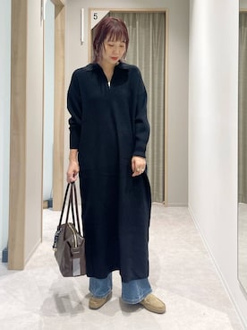 「アイテム（モカシン/デッキシューズ）」を使った、kusuko1103さん（レディース・163cm・40代）の秋コーディネート