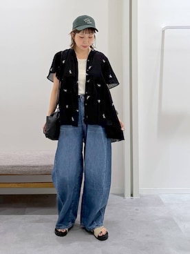 「GLOBAL WORK（グローバルワーク）のアイテム（アクセサリー）」を使った、kusuko1103さん（レディース・163cm）の夏コーディネート