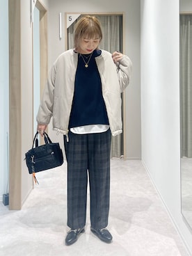 「GLOBAL WORK（グローバルワーク）のアイテム」を使った、kusuko1103さん（レディース・163cm）の秋コーディネート