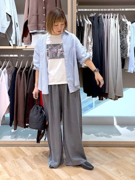 「GLOBAL WORK（グローバルワーク）のアイテム（パンツ）」を使った、kusuko1103さん（レディース・163cm）の春コーディネート