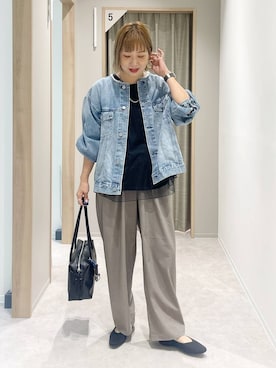 「GLOBAL WORK（グローバルワーク）のUNISEX/ステンレスチェーンネックレス/583411（ネックレス）」を使った、kusuko1103さん（レディース・163cm）の秋コーディネート
