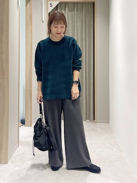 「アイテム（ショルダーバッグ）」を使った、kusuko1103さん（レディース・163cm・40代）の秋コーディネート