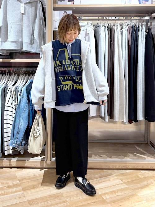 セール】リメイク風プリントスウェット長袖/599626（Tシャツ