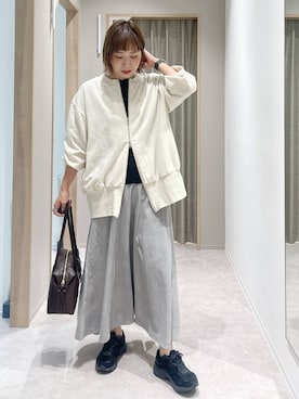 「アイテム（ボストンバッグ）」を使った、kusuko1103さん（レディース・163cm・40代）の秋コーディネート