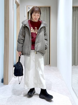 「アイテム（ブーツ）」を使った、kusuko1103さん（レディース・163cm・40代）の秋コーディネート