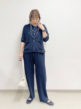 「アイテム（バレエシューズ）」を使った、kusuko1103さん（レディース・163cm・40代）の秋コーディネート
