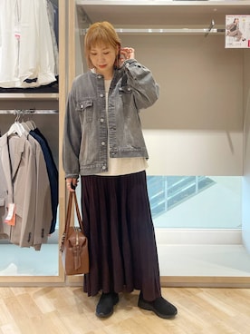 「アイテム（ボストンバッグ）」を使った、kusuko1103さん（レディース・163cm・40代）の秋コーディネート