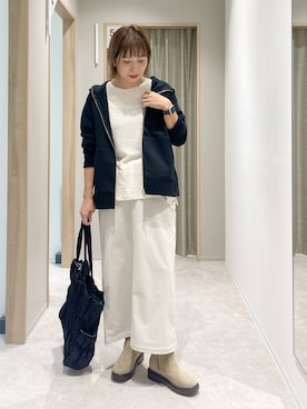 「アイテム（パーカー）」を使った、kusuko1103さん（レディース・163cm・40代）の秋コーディネート