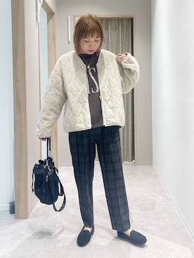 「アイテム（ショルダーバッグ）」を使った、kusuko1103さん（レディース・163cm・40代）の秋コーディネート
