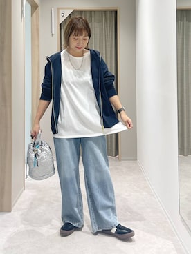 「アイテム（パーカー）」を使った、kusuko1103さん（レディース・163cm・40代）の秋コーディネート