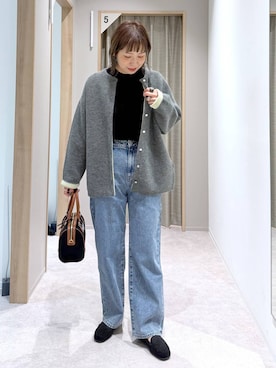 「アイテム（モカシン/デッキシューズ）」を使った、kusuko1103さん（レディース・163cm・40代）の秋コーディネート