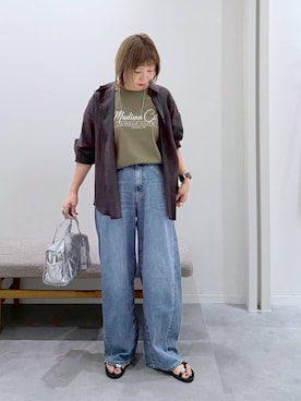 「GLOBAL WORK（グローバルワーク）のアイテム（アクセサリー）」を使った、kusuko1103さん（レディース・163cm）の夏コーディネート