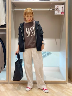 「アイテム（パーカー）」を使った、kusuko1103さん（レディース・163cm・40代）の秋コーディネート