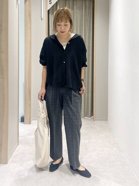 「GLOBAL WORK（グローバルワーク）のUNISEX/ステンレスチェーンネックレス/583411（ネックレス）」を使った、kusuko1103さん（レディース・163cm）の秋コーディネート