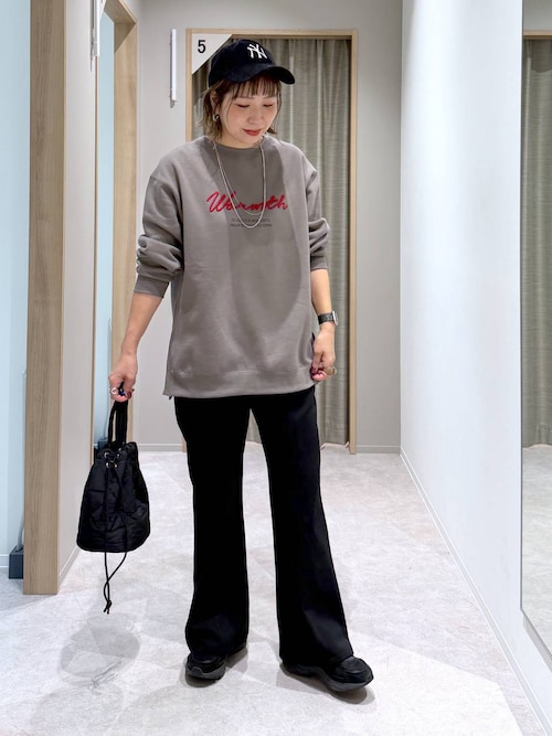 パッチワーク☆ビックフレアパンツ× コクーンシルエットワイドパンツ☆色非対称 ディッキーズ Dickies フレアシルエットですっきり見え◎【Dickies