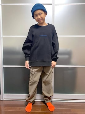 「アイテム（スウェット）」を使った、kusuko1103さん（キッズ・138cm・40代）の秋コーディネート