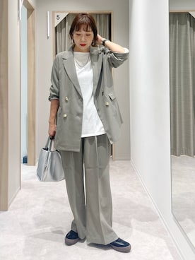「GLOBAL WORK（グローバルワーク）のUNISEX/ステンレスチェーンネックレス/583411（ネックレス）」を使った、kusuko1103さん（レディース・163cm）の秋コーディネート