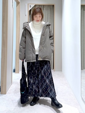 「アイテム（トートバッグ）」を使った、kusuko1103さん（レディース・163cm・40代）の冬コーディネート