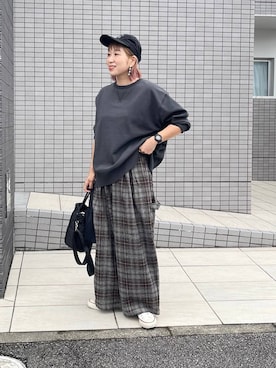 「アイテム（パンツ）」を使った、kusuko1103さん（レディース・163cm・40代）の秋コーディネート