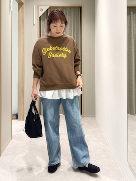 「アイテム（スウェット）」を使った、kusuko1103さん（レディース・163cm・40代）の秋コーディネート