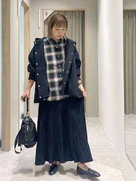 「アイテム（ブルゾン）」を使った、kusuko1103さん（レディース・163cm・40代）の秋コーディネート