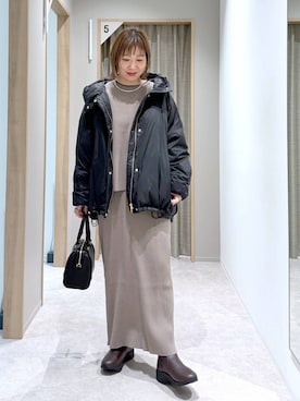 「アイテム（ワンピース/ドレス）」を使った、kusuko1103さん（レディース・163cm・40代）の冬コーディネート