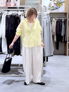 「アイテム（タンクトップ）」を使った、kusuko1103さん（レディース・163cm・40代）の春コーディネート