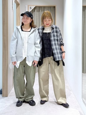 「GLOBAL WORK（グローバルワーク）のアイテム（キャップ）」を使った、kusuko1103さん（レディース・163cm）の春コーディネート