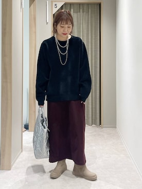 「アイテム（スカート）」を使った、kusuko1103さん（レディース・163cm・40代）の秋コーディネート