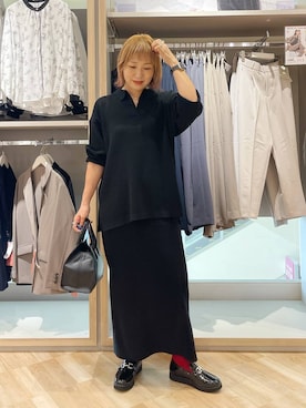 「アイテム（ローファー）」を使った、kusuko1103さん（レディース・163cm・40代）の秋コーディネート