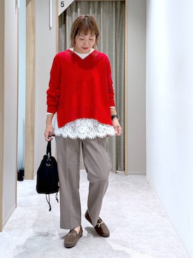 「アイテム（ハンドバッグ）」を使った、kusuko1103さん（レディース・163cm・40代）の秋コーディネート