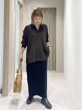 「アイテム（ボストンバッグ）」を使った、kusuko1103さん（レディース・163cm・40代）の秋コーディネート
