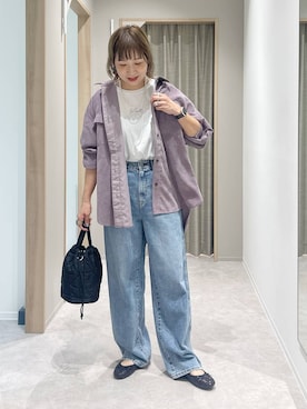 「アイテム（バレエシューズ）」を使った、kusuko1103さん（レディース・163cm・40代）の秋コーディネート