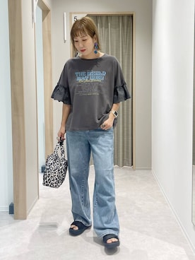 「アイテム（トートバッグ）」を使った、kusuko1103さん（レディース・163cm・40代）の夏コーディネート
