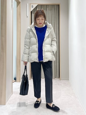 「アイテム（ローファー）」を使った、kusuko1103さん（レディース・163cm・40代）の秋コーディネート