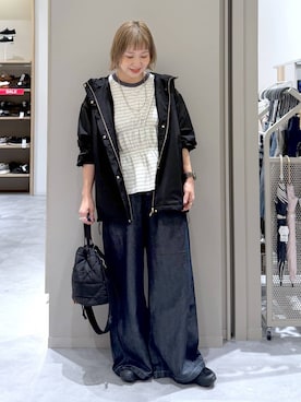 「GLOBAL WORK（グローバルワーク）のアイテム（マウンテンパーカー）」を使った、kusuko1103さん（レディース・163cm）の秋コーディネート