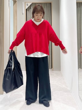 「アイテム（モカシン/デッキシューズ）」を使った、kusuko1103さん（レディース・163cm・40代）の秋コーディネート