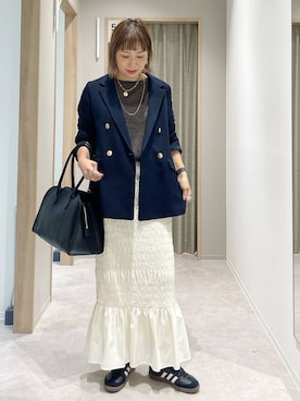 「アイテム（テーラードジャケット）」を使った、kusuko1103さん（レディース・163cm・40代）の秋コーディネート