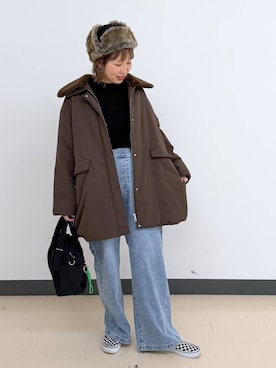 「アイテム（トートバッグ）」を使った、kusuko1103さん（レディース・163cm・40代）の冬コーディネート