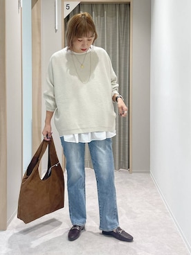 「アイテム（タンクトップ）」を使った、kusuko1103さん（レディース・163cm・40代）の秋コーディネート