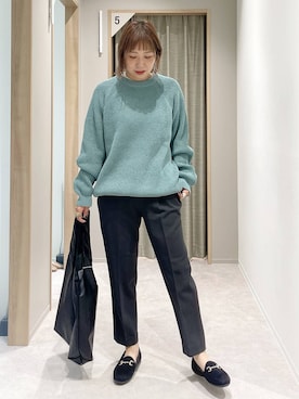 「アイテム（ローファー）」を使った、kusuko1103さん（レディース・163cm・40代）の秋コーディネート