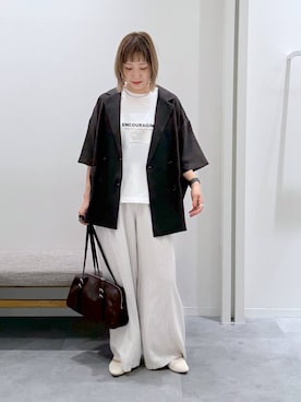 「GLOBAL WORK（グローバルワーク）のアイテム（スウェット）」を使った、kusuko1103さん（レディース・163cm）の春コーディネート
