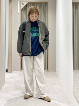 「アイテム（バックパック/リュック）」を使った、kusuko1103さん（レディース・163cm・40代）の秋コーディネート